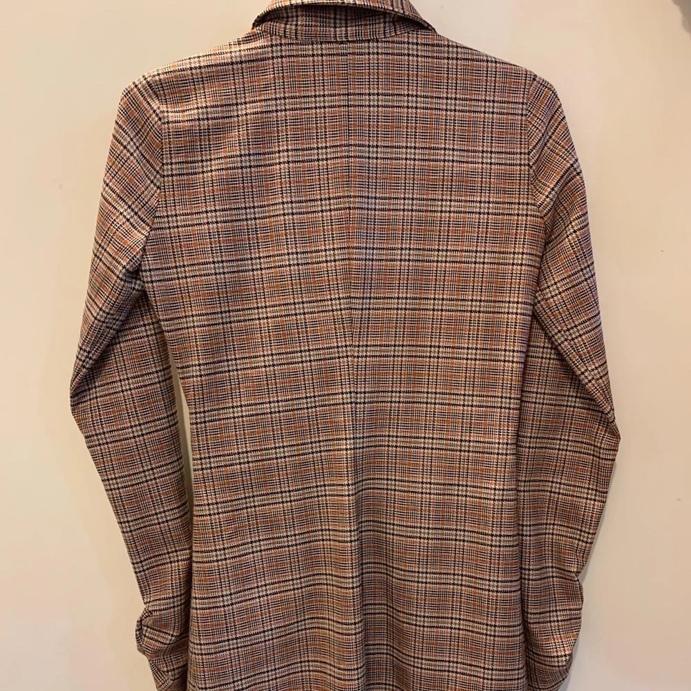 Zara Checkered Shirt Dress - Picture 7 of 9